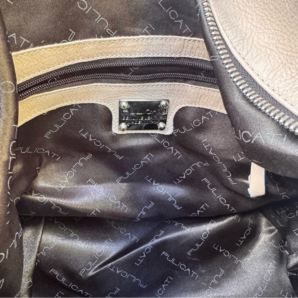 Pulicati // grey leather slouchy early 2000s purse - Picture 10 of 10